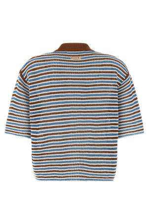 Striped crochet cardigan Multicolor