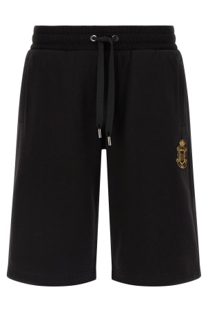 Coat of arms bermuda shorts Black