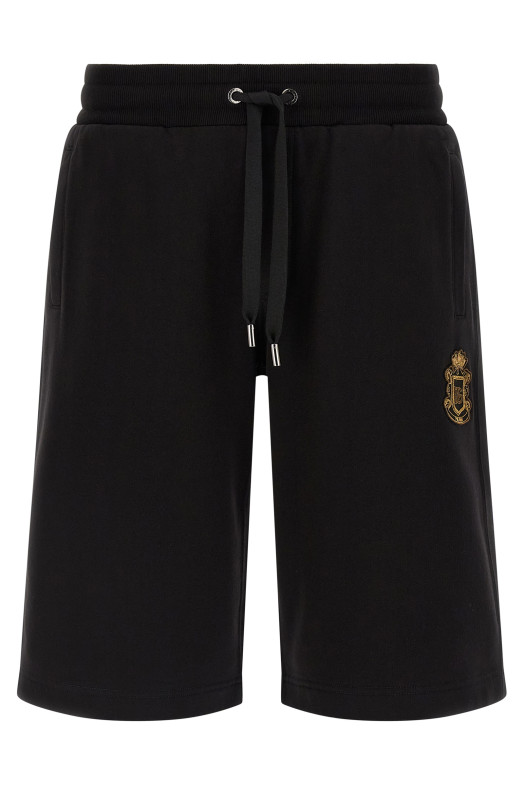 Coat of arms bermuda shorts Black