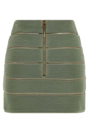 V-shaped waist skirt Green