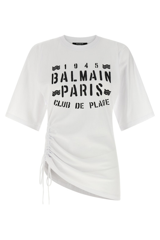 'Balmain Club' T-shirt Black-grey