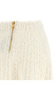 Plumetis tweed skirt White