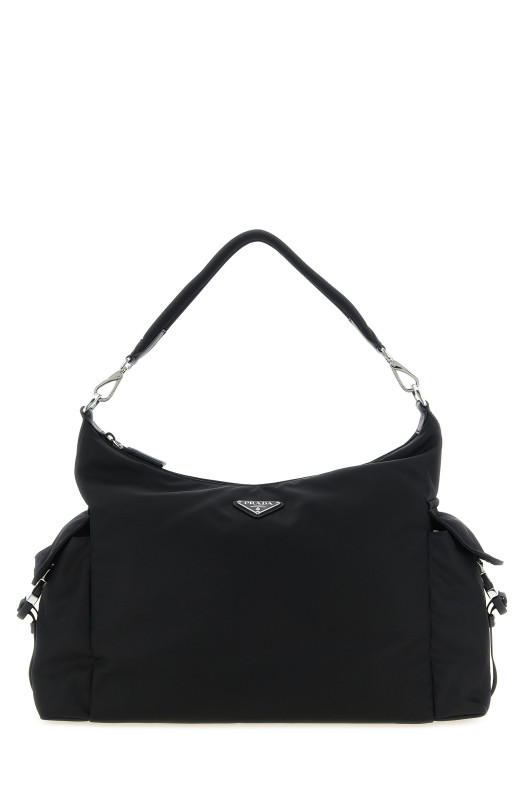 'Prada Explore' large shoulder bag Black