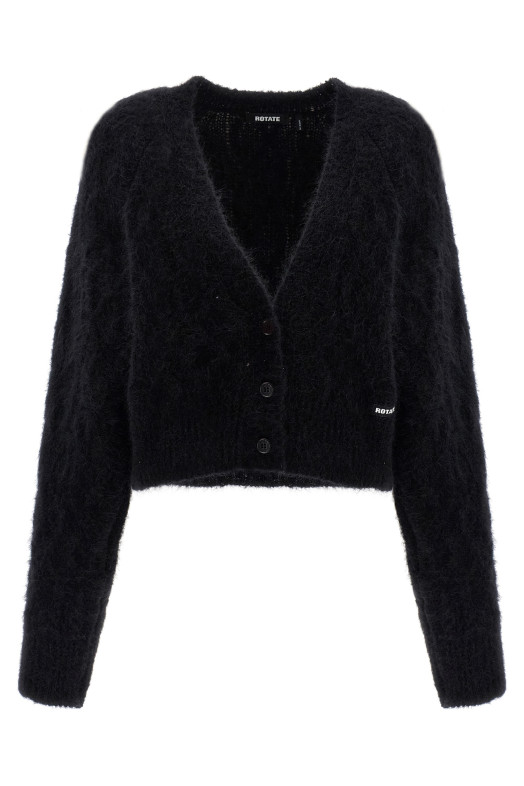 'Flufy Knit' cardigan Black