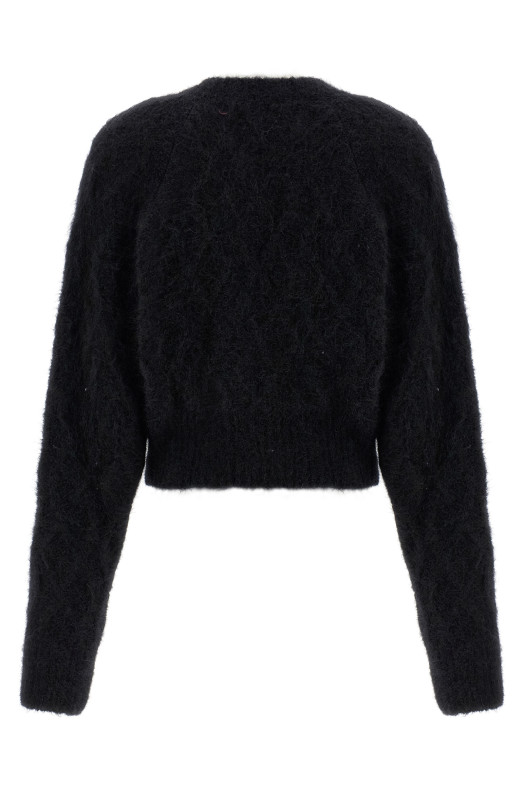 'Flufy Knit' cardigan Black