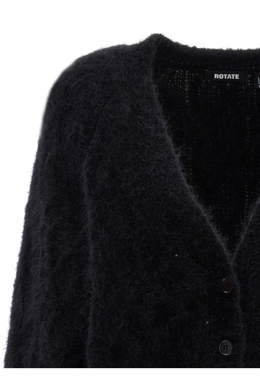 'Flufy Knit' cardigan Black