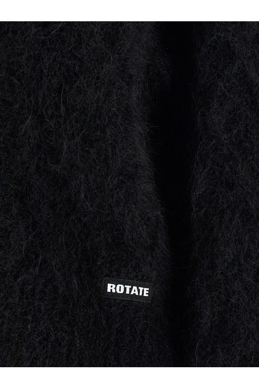 'Flufy Knit' cardigan Black