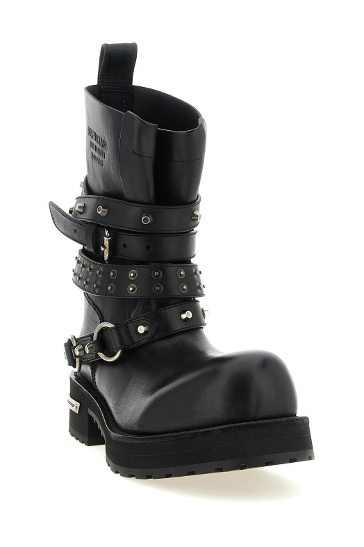 'Venom City' ankle boots Black