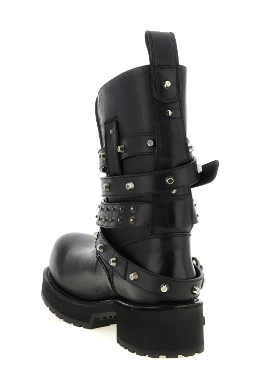 'Venom City' ankle boots Black