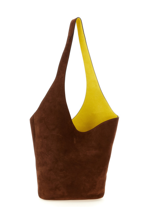 Suede shoulder bag Brown