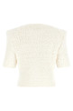 Cardigan tweed plumetis White