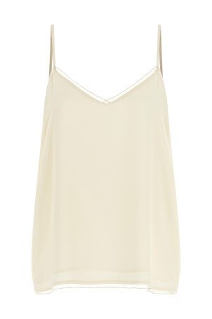 'Filo Diamante' top Beige