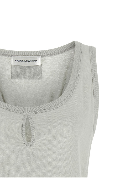 'Split' tank top Gray