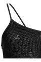 Чорна сукня на одне плече з паєтками ANDREA ADAMO ADFW22DR05772473004