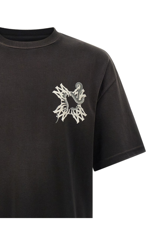 'MA Quad Snake' T-shirt Black