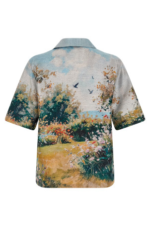'Chateau Fountain Camp' shirt Multicolor