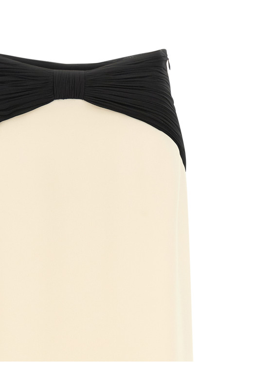 Valentino Garavani Cady Couture skirt Black-grey