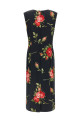 'Bouquet Rose' dress Black