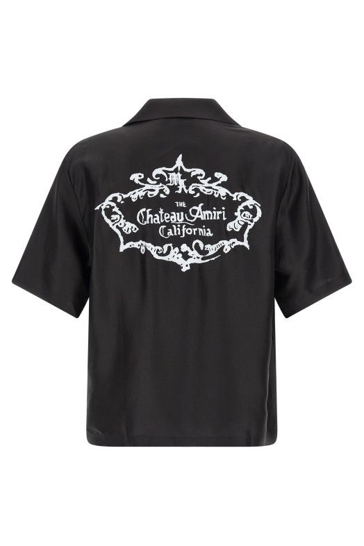 'Chateau Crest Camp' shirt Black