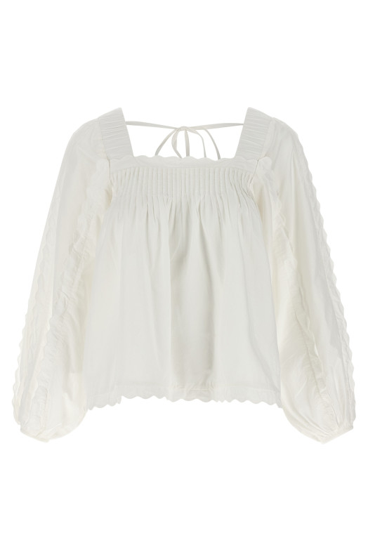 Cotton blouse White