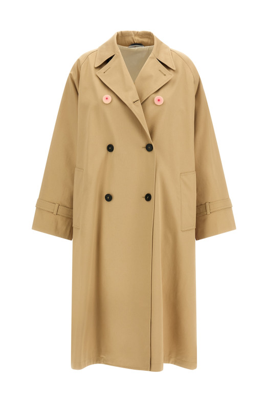 'Ninfa' capsule 'A Weekend With An Artist' trench coat Beige