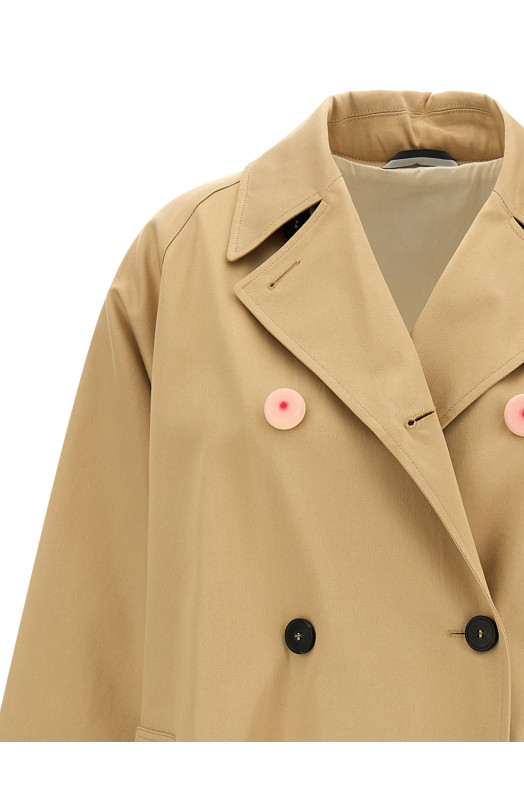 'Ninfa' capsule 'A Weekend With An Artist' trench coat Beige