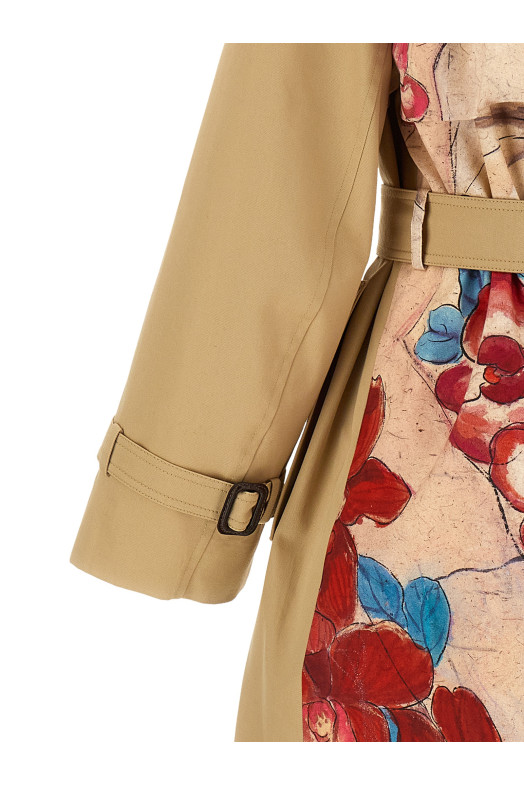 'Ninfa' capsule 'A Weekend With An Artist' trench coat Beige