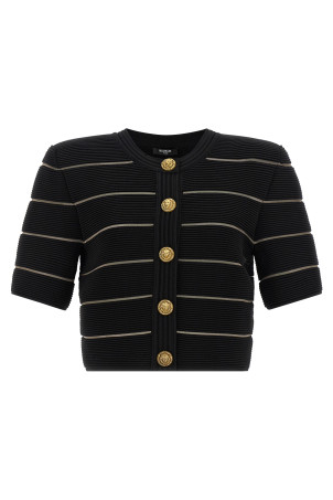 Cropped cardigan Black