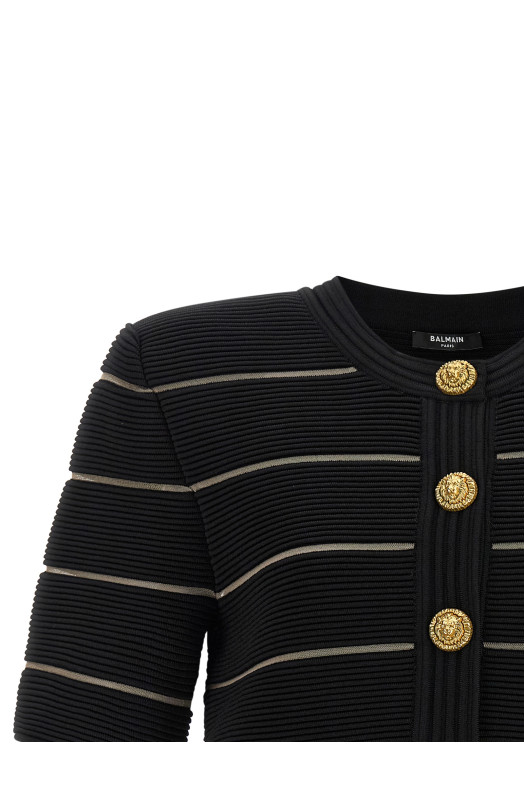 Cropped cardigan Black