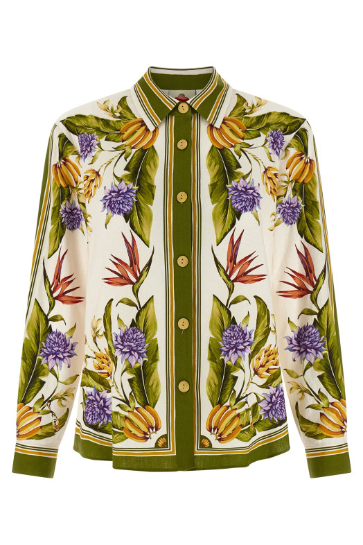 'Sand Tropical Scarf' shirt Multicolor