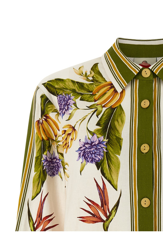 'Sand Tropical Scarf' shirt Multicolor