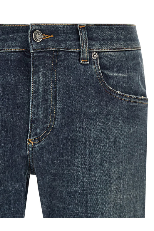 Used effect jeans Blue