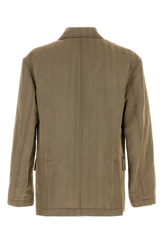 Embroidered linen blend blazer SALVATORE FERRAGAMO (145443793134)