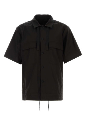 Black poplin oversize shirt SACAI (2603922M)