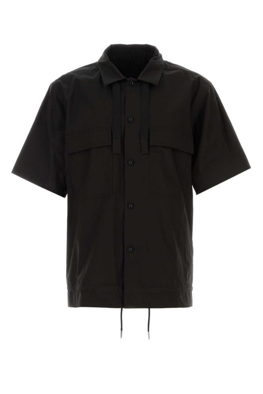 Black poplin oversize shirt SACAI (2603922M)