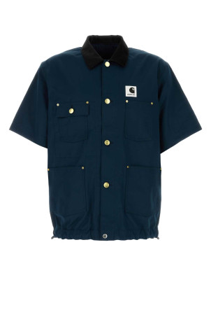Navy blue cotton Sacai x Carhartt WIP shirt Black SACAI BY CARHARTT (2603991M)