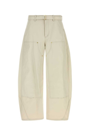 Ivory cotton Sacai x Carhartt WIP pant Black SACAI BY CARHARTT (2603992M)