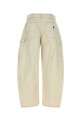 Ivory cotton Sacai x Carhartt WIP pant Black SACAI BY CARHARTT (2603992M)