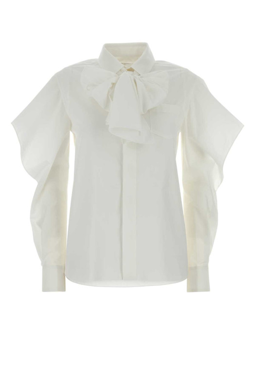 White poplin shirt Blue SACAI (2608327)