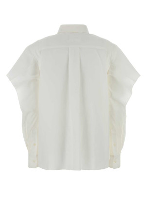 White poplin shirt Blue SACAI (2608327)