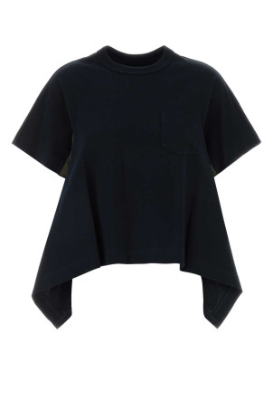 Black cotton t-shirt SACAI (2608404)