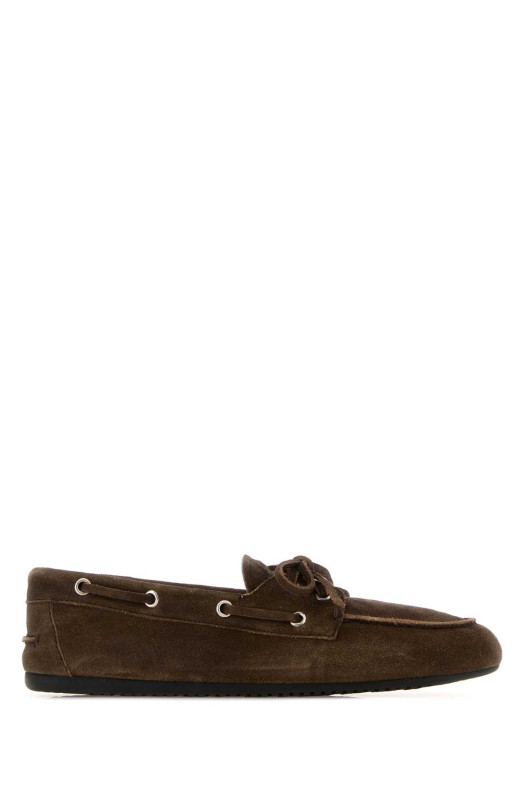 Brown suede loafers MIU MIU (5D123EFD005ZIJ)