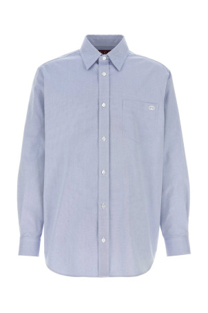 Powder blue oxford shirt GUCCI (852704ZASM7)