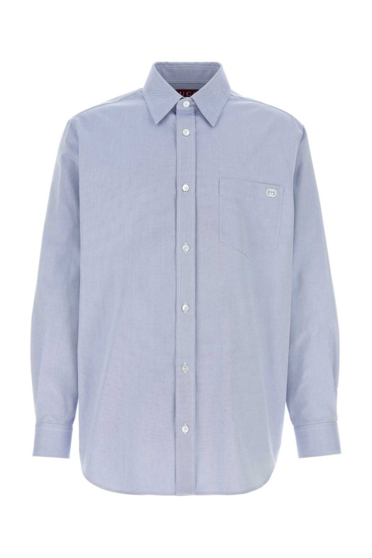 Powder blue oxford shirt GUCCI (852704ZASM7)