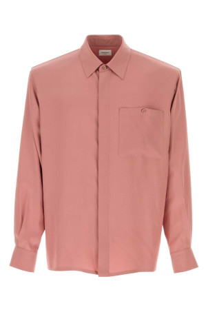 Pink silk shirt SAINT LAURENT (854252Y070N)
