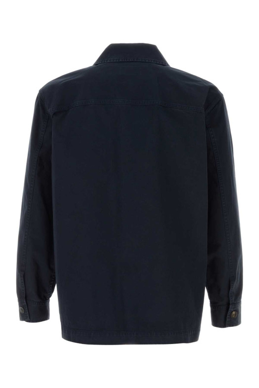 Dark blue cotton shirt SAINT LAURENT (861004Y04VD)