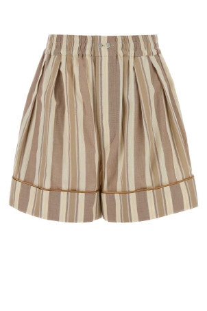 Embroidered cotton shorts SAINT LAURENT (861592Y2N58)