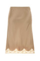 Beige satin skirt SAINT LAURENT (863139Y001W)