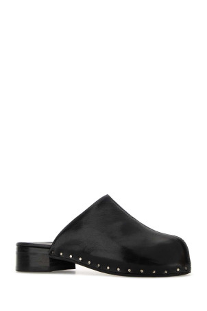 Black leather Naoto mules OUR LEGACY (A2257NCB)