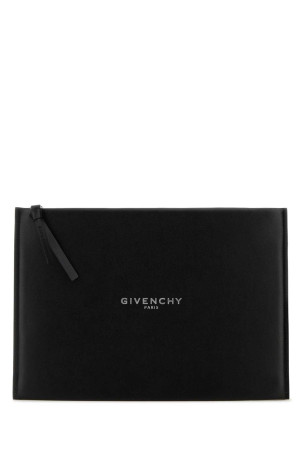 Black leather large Antigona Stamped clutch GIVENCHY (BK60FXK21L)